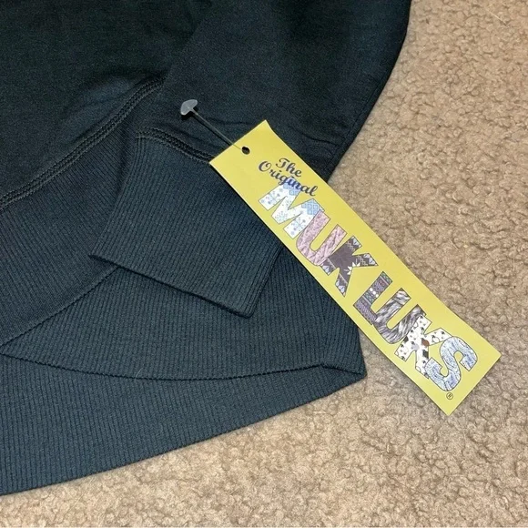Muk Luks black long sleeve shirt, XS, BRAND NEW - Picture 3 of 3
